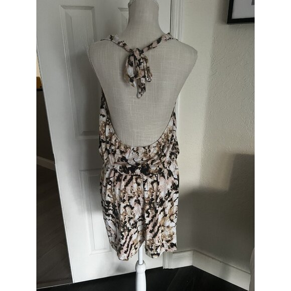 Versona Womens Open-Back Tie-Dye Print Sleeveless Romper size L - Picture 4 of 8